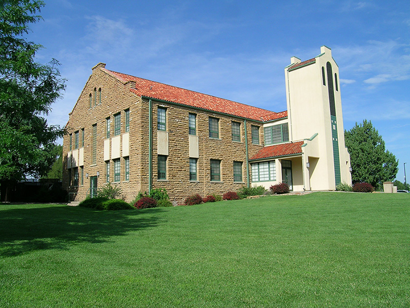 Macdonald Hall in the summer time.