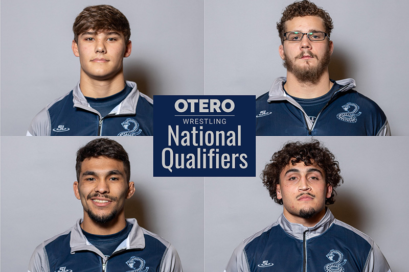 Headshots of national qualifiers for Wrestling.